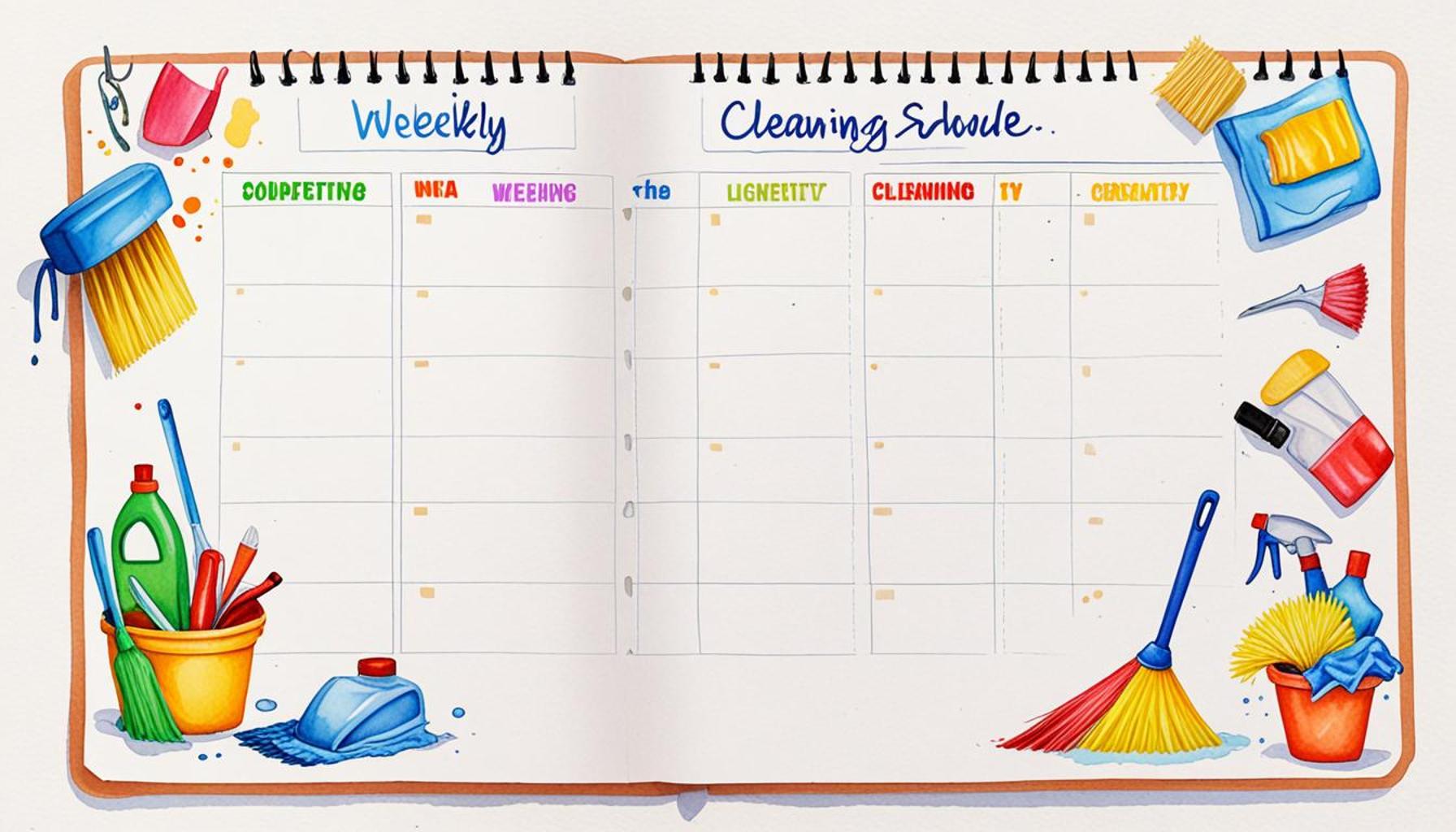 Implementing a Weekly Cleaning Schedule: Enhancing Efficiency Through Organizational Strategies