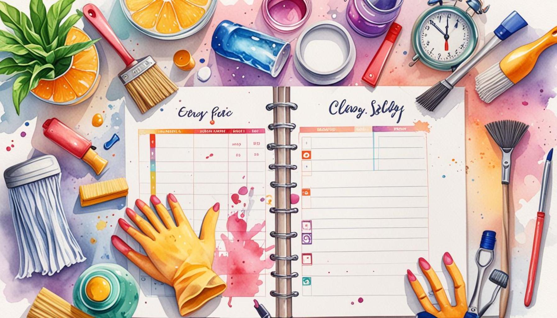 How to create a cleaning schedule that adapts to changes in family routine