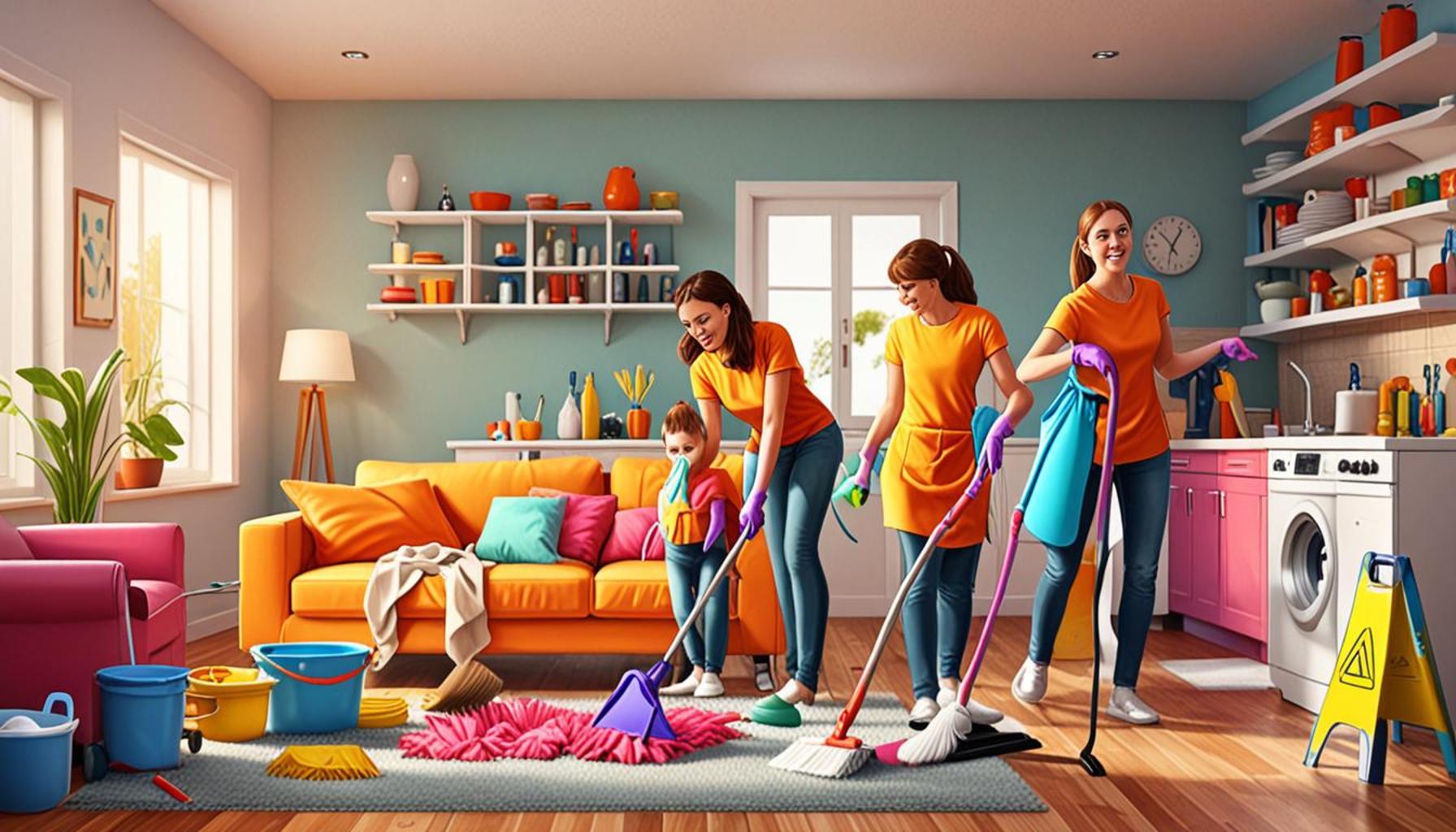 Team Cleaning Strategies: How to Involve the Family to Speed Up Household Tasks